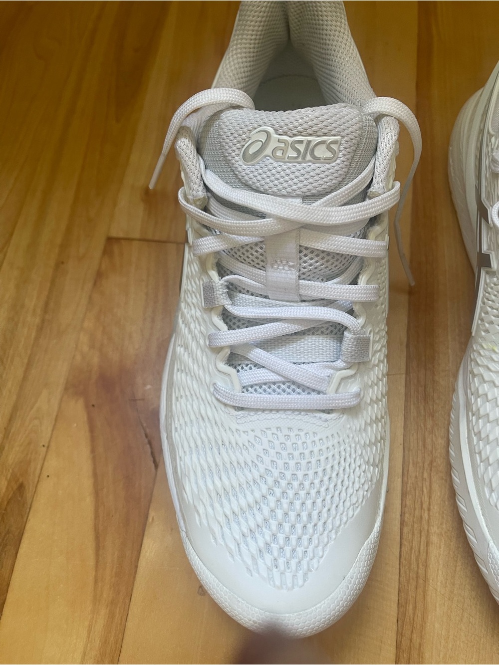 ASICS White Knit Athletic Sneakers - Picture 2 of 5